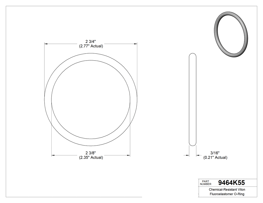 Technical drawing - 9464K55